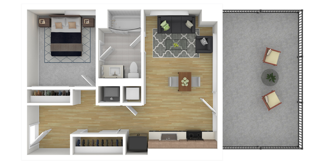 1 Bedroom 1 Bath