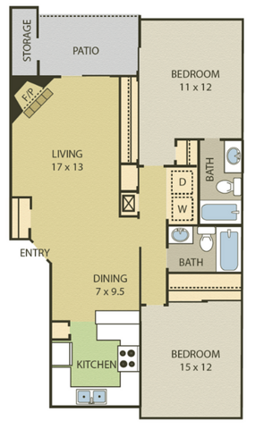 2BR/2BA - C