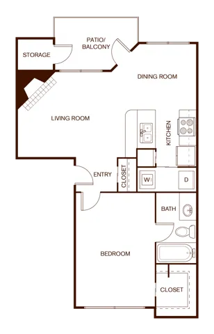 1BR/1BA - A2