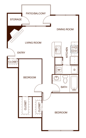 2BR/1BA - B1