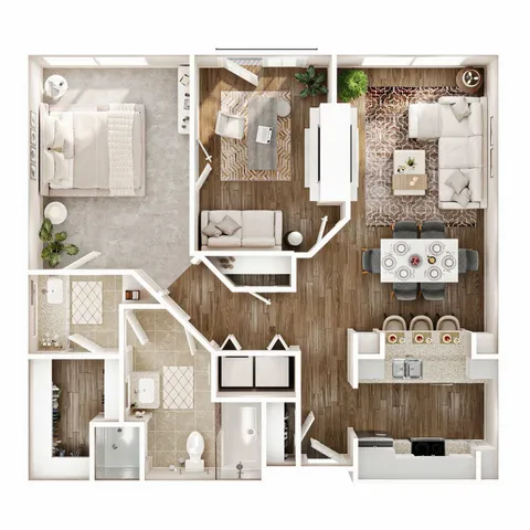 1BR/1BA +Den - A8