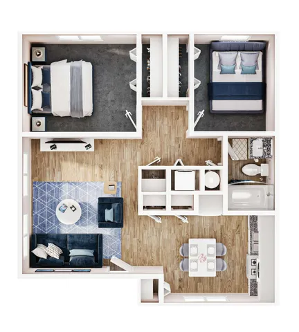 2BR/1BA - B2