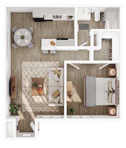 1BR/1BA - A1 Renovated