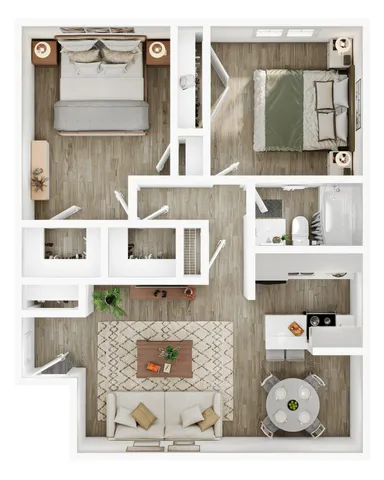 2BR/1BA - B1