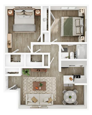 2BR/1BA - B1