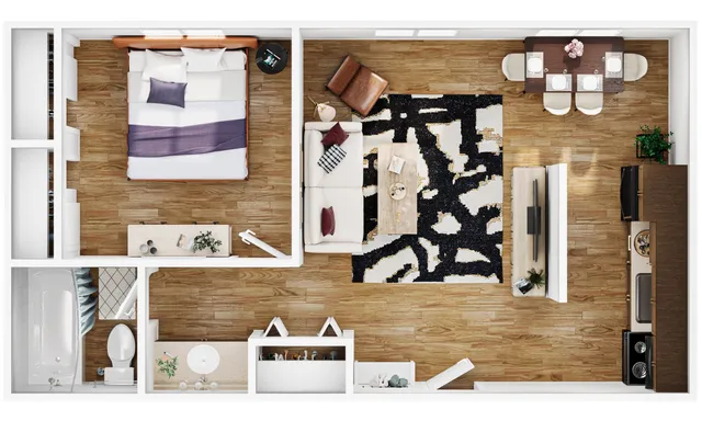 1BR/1BA - A 2