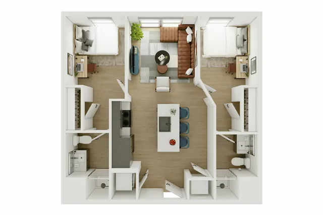 2 Bed 2 Bath