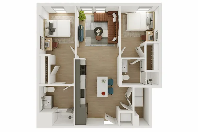 2 Bed 2 Bath