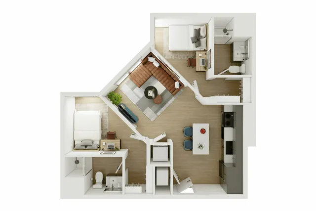 2 Bed 2 Bath