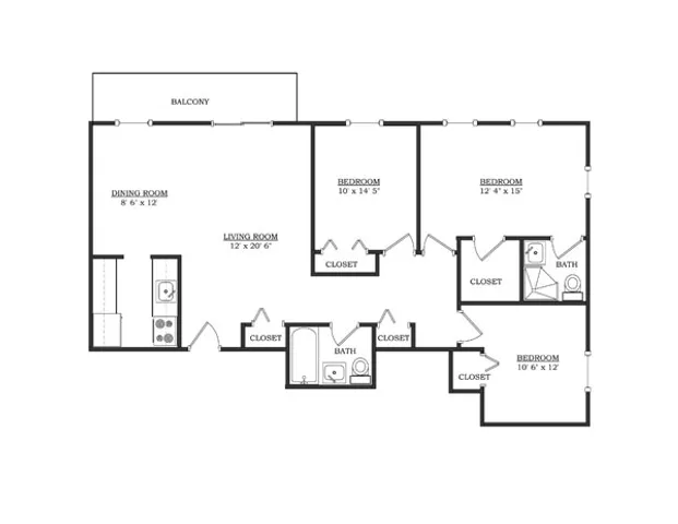3BR/2BA- Unfurnished