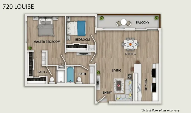 2BR/2BA