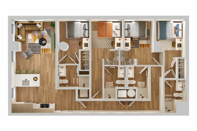 4 Bed 4 Bath - E12