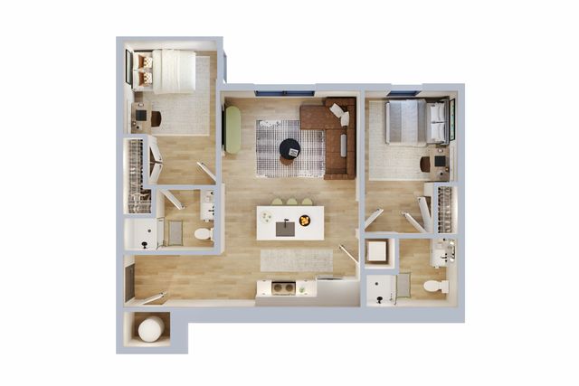 2 Bed 2 Bath