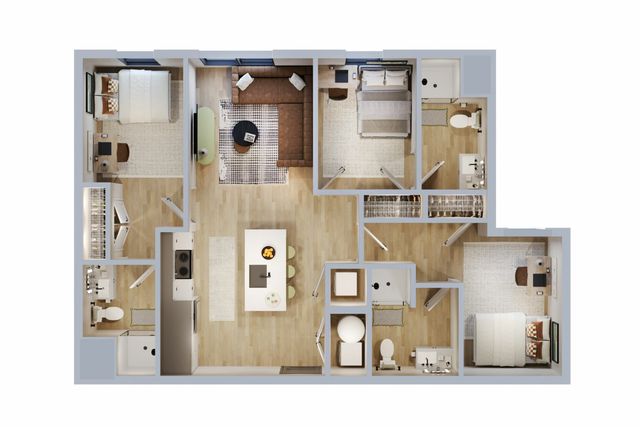 3 Bed 3 Bath