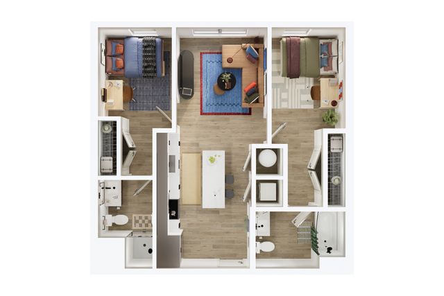 2 Bed 2 Bath