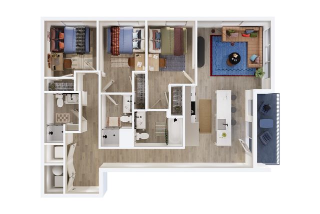 3 Bed 3 Bath