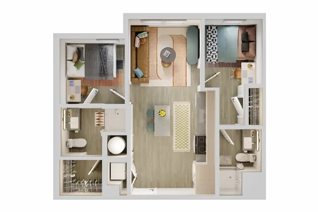 2 Bed 2 Bath - B4