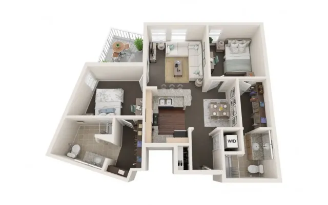 two bedroom layout