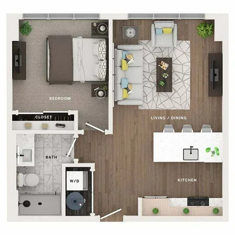 1BR/1BA - A2