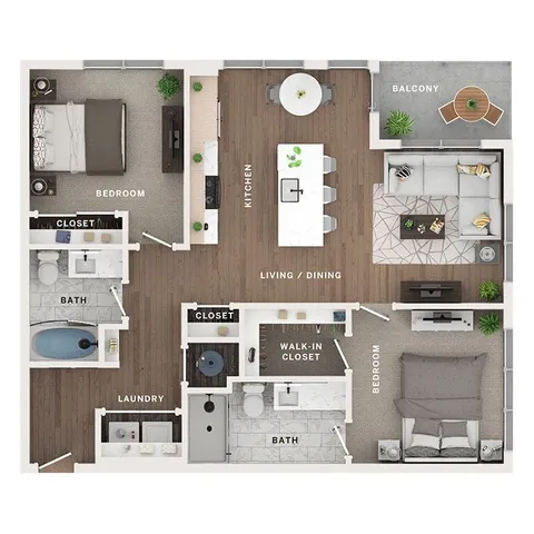 2BR/2BA - Ca