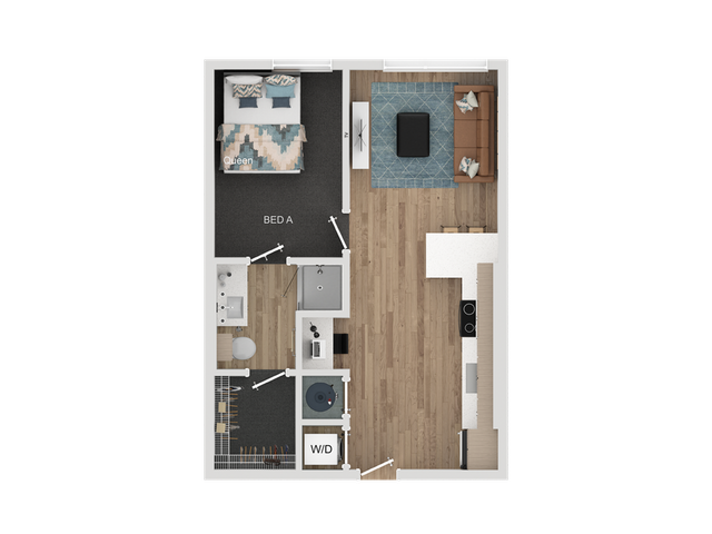 1BR/1BA - A1.1