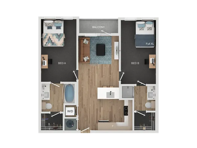 2BR/2BA - B1