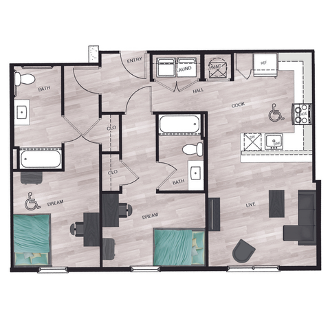 2BR/2BA - B4