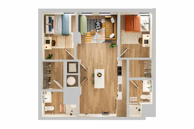 2 Bed 2 Bath - C2