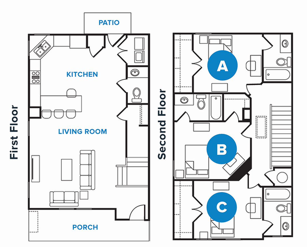 oak heights three bedroom