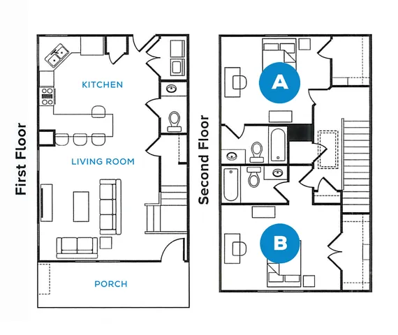 The Brazos - 2 Bed - 2.5 Bath