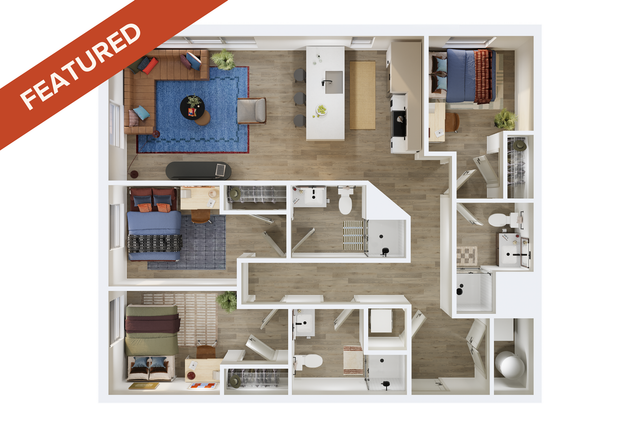 3 Bed 3 Bath