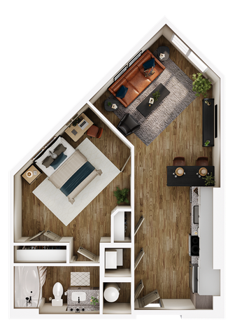 1BR/1BA - A2