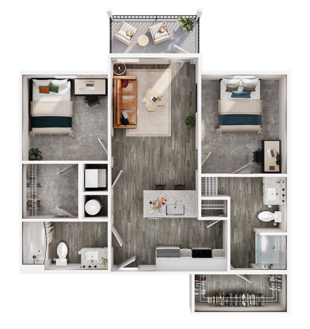 2 Bedroom | 2 Bathroom - B2