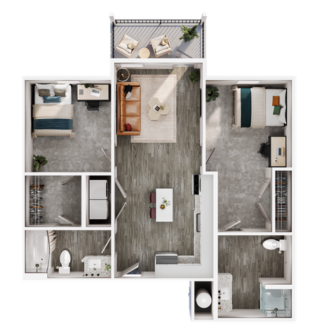2 Bedroom | 2 Bathroom - B2-A