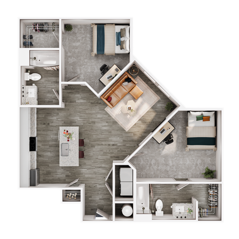 2 Bedroom | 2 Bathroom - B3