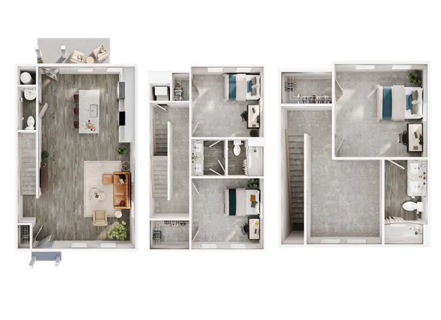 3BR/3BA - Townhouse