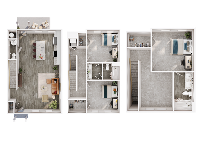 3BR/2.5BA - Townhouse - Furnished