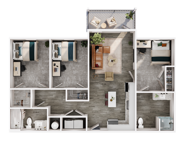 3BR/2BA - ADA