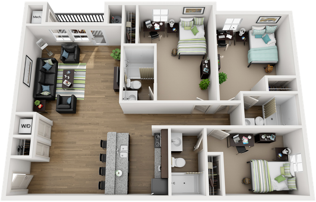 C1/ Petoskey | 3x3 | 469 sf