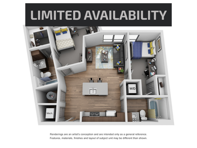 2BR/2BA A - Limited Availability