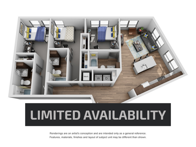 3BR/3BA C - Limited Availability