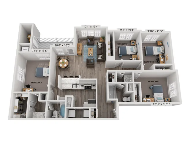 4BR/2BA - The Dorset