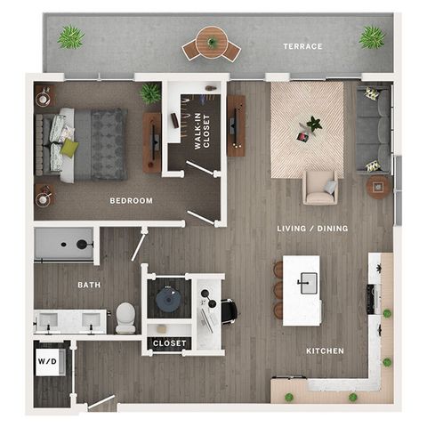 1BR/1BA - A7
