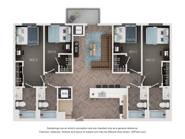 4BR/4BA - D1 Balcony