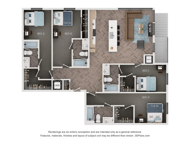 4BR/4BA - D3 Private Entry