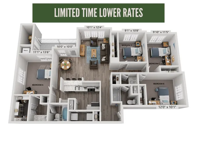 4BR/2BA - The Dorset