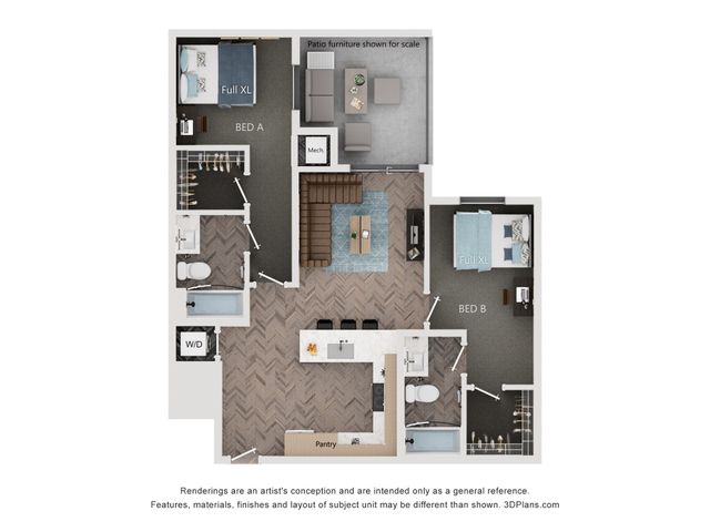 2BR/2BA - B2 Flatland