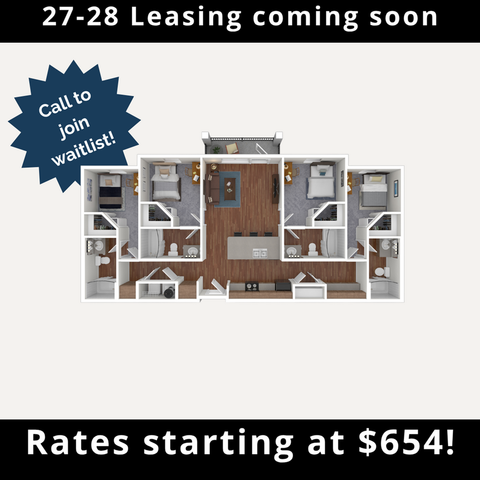 Maverick Place - Three-Bedroom Floorplan