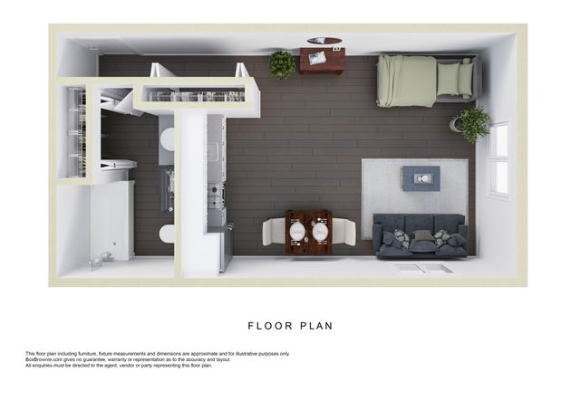 400 Maynard - Studio Floor Plan