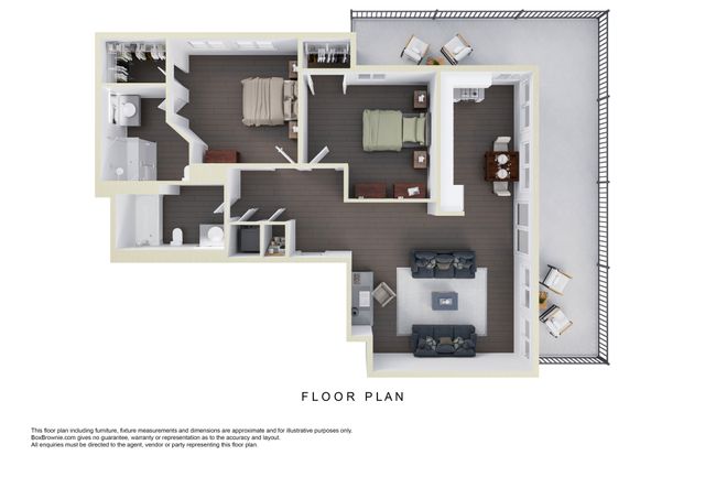 400 Maynard - Two-Bedroom Floor Plan